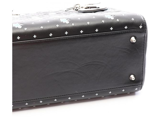 Bolso 2-Way Lady Dior de Christian Dior Negro Blanco Azul - vista 10