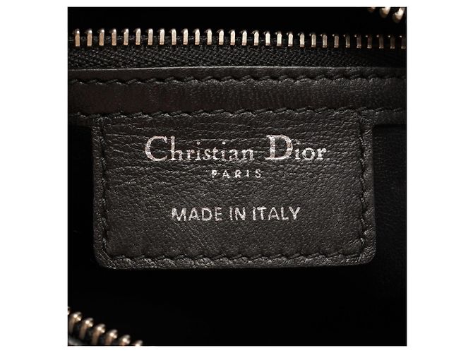 Bolso 2-Way Lady Dior de Christian Dior Negro Blanco Azul - vista 4