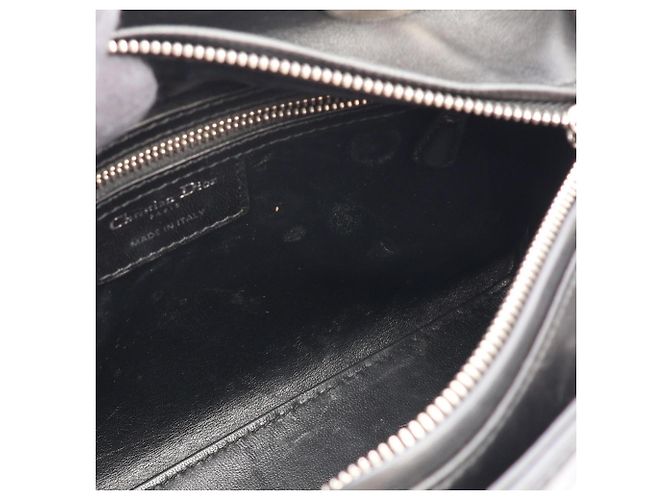 Bolso 2-Way Lady Dior de Christian Dior Negro Blanco Azul - vista 5