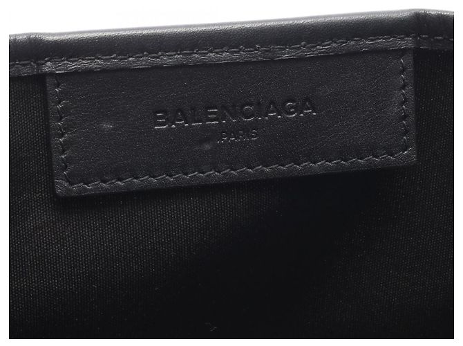 Borsa a mano 2-Way Balenciaga Cabas XS Navy Nero Beige - vista 4