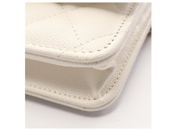 Chanel Matelassé Schultertasche Weiß - Ansicht 6