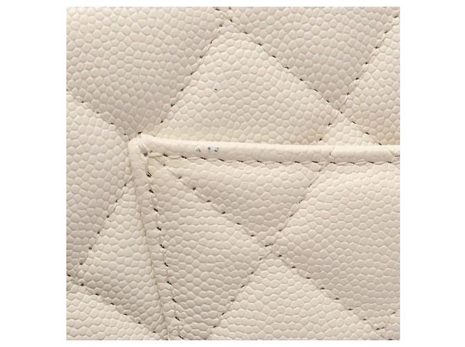 Chanel Matelassé Schultertasche Weiß - Ansicht 7