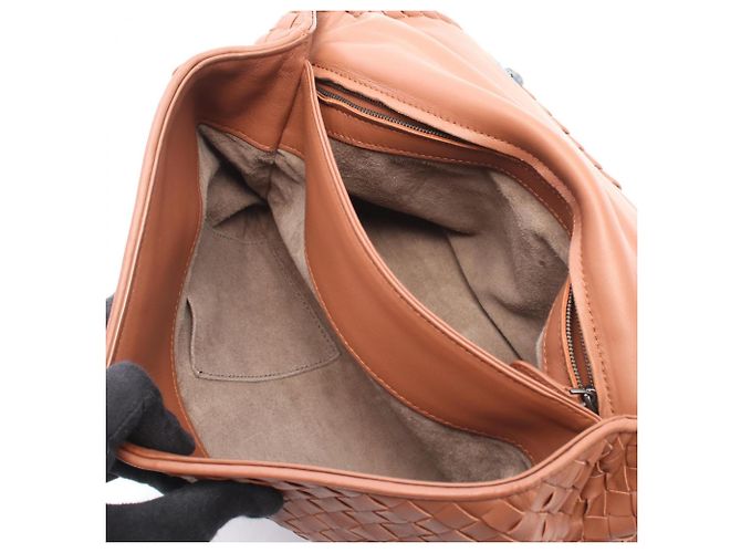 Borsa a tracolla Bottega Veneta Olympia Intrecciato Marrone - vista 3