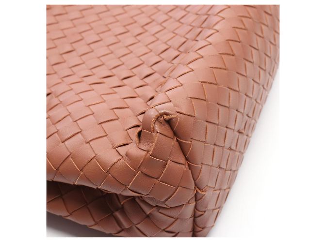Borsa a tracolla Bottega Veneta Olympia Intrecciato Marrone - vista 8