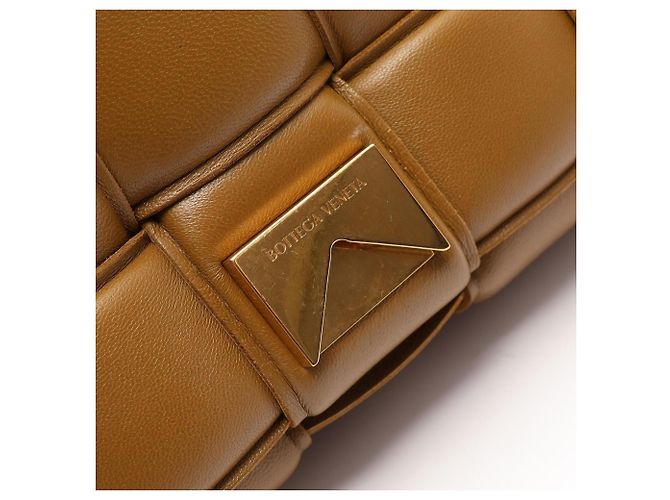 Borsa a tracolla Bottega Veneta Padded Cassette Intrecciato Marrone - vista 8