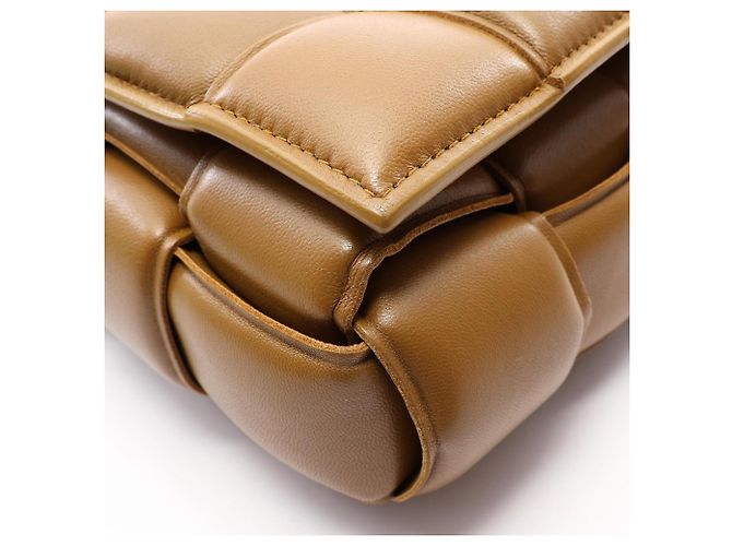 Borsa a tracolla Bottega Veneta Padded Cassette Intrecciato Marrone - vista 9
