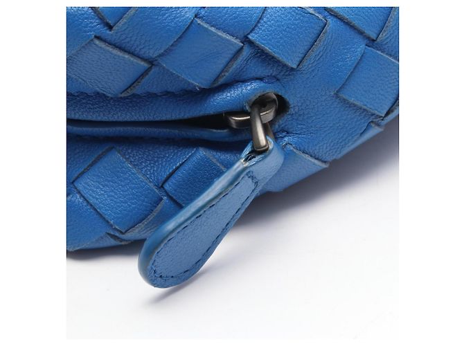 Borsa a tracolla Bottega Veneta Intrecciato Blue - vista 6