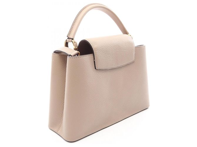 Bolsa Louis Vuitton Capucines PM Parnasséa Bege - vista 2