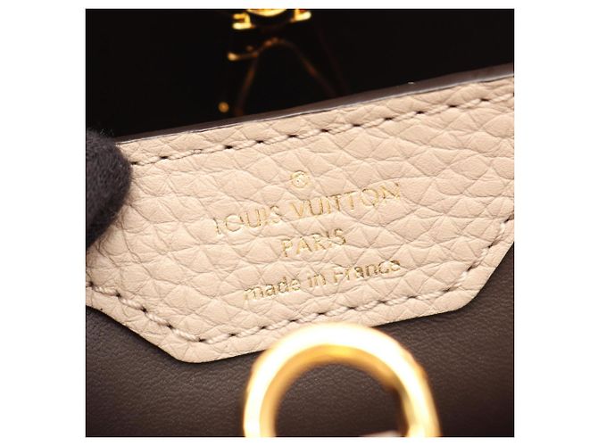 Bolsa Louis Vuitton Capucines PM Parnasséa Bege - vista 4