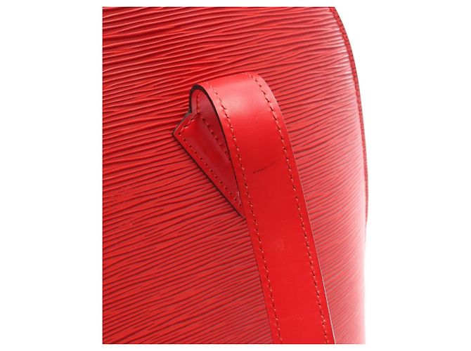 Bolsa de Ombro Louis Vuitton Lussac em Couro Epi Vermelho - vista 13
