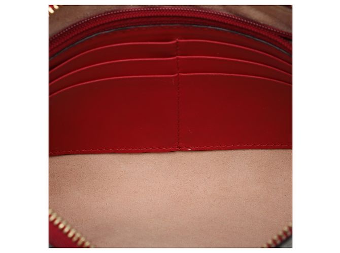 Pochette a catena Gucci Beige GG Supreme con cuore ricamato - vista 4