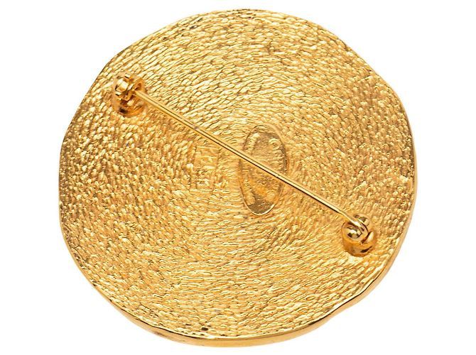 Spilla rotonda Chanel Gold Gold Plated 31 Rue Cambon D'oro - vista 2
