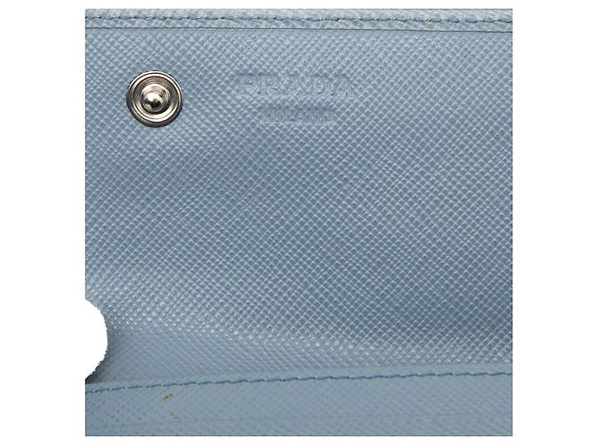 Prada Blue Saffiano Continental Long Wallet Light blue - view 5