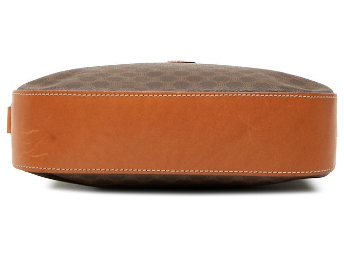 Céline Bolsa Tiracolo Celine Brown Macadam Coated Canvas Marrom - vista 3