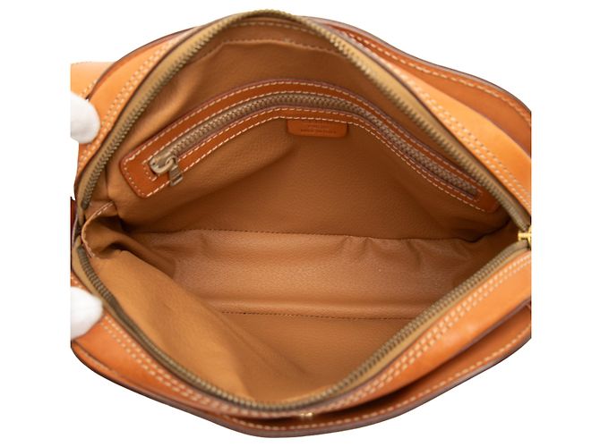 Céline Bolsa Tiracolo Celine Brown Macadam Coated Canvas Marrom - vista 4