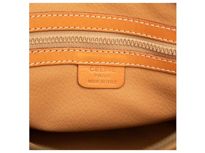 Céline Bolsa Tiracolo Celine Brown Macadam Coated Canvas Marrom - vista 5