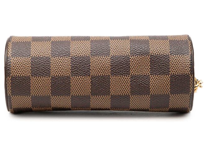Louis Vuitton Brown Damier Ebene Papillon Pochette Castaño - vista 3