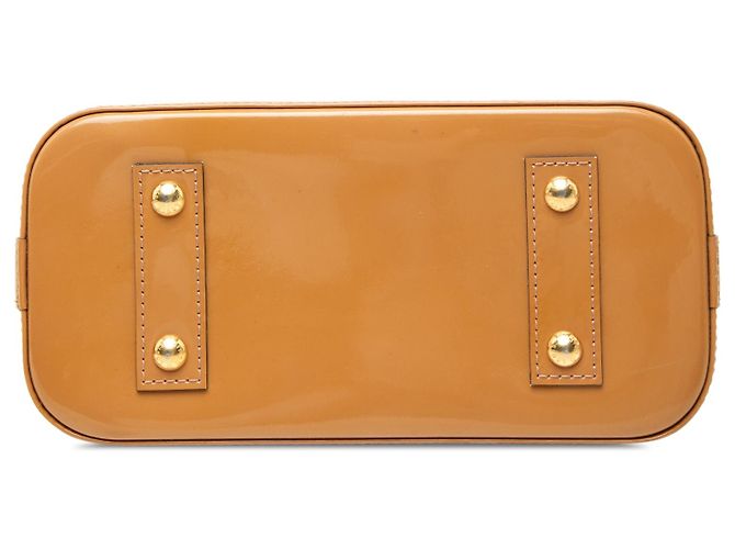 Louis Vuitton Brown Monogram Vernis Alma BB Marron Camel - vue 3