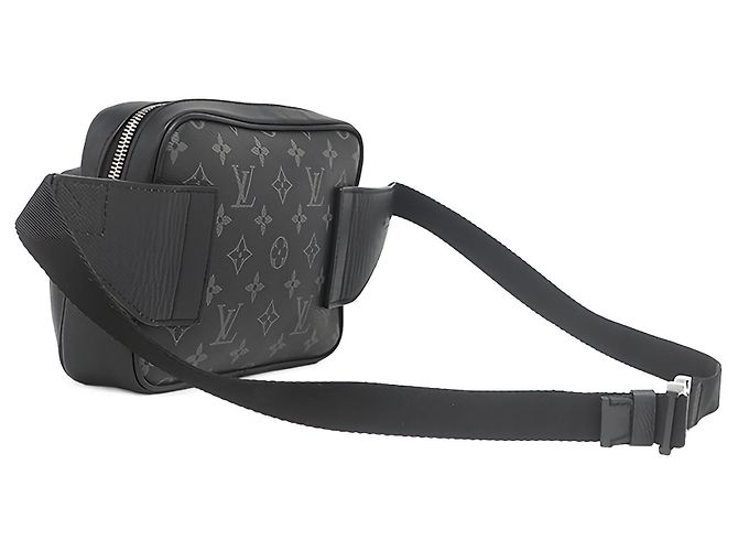 Bumbag Marsupio Louis Vuitton Black Monogram Eclipse Taigarama Outdoor Nero - vista 2