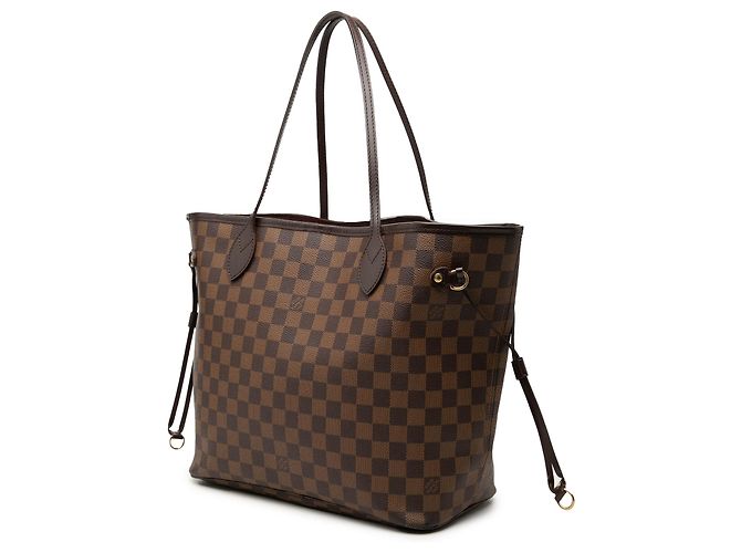 Louis Vuitton Brown Damier Ebene Neverfull MM Castaño - vista 2