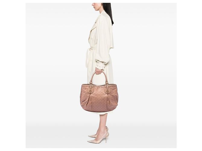 Gucci Pink Large Guccissima Scarlett Tote - Ansicht 6