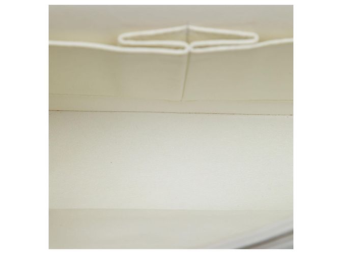 Chanel White Medium Classic Caviar Double Flap Branco Fora de branco - vista 4