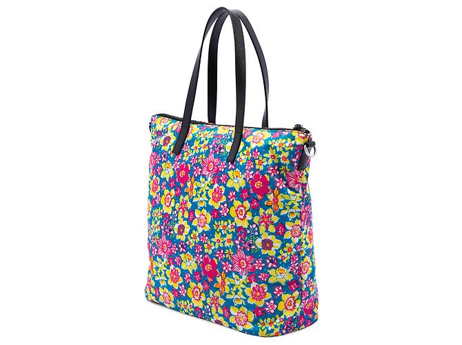 Sac Satchel Prada Blue Tessuto Stampato - vue 2