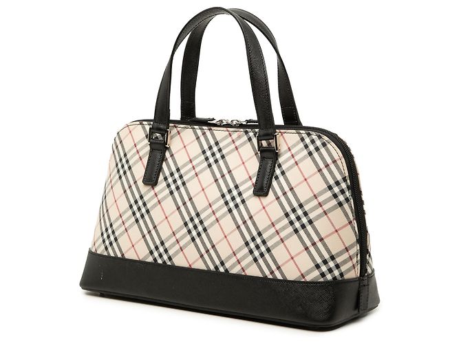 Burberry Beige Nova Check Canvas Handtasche - Ansicht 2