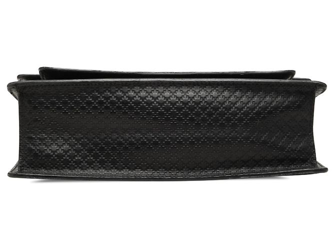 Borsa business Gucci in pelle di vitello nera con diamanti Nero - vista 3