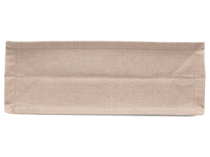 Autre Marque Saint Laurent Tote Bag Rive Gauche Large in Tela Beige - vista 3