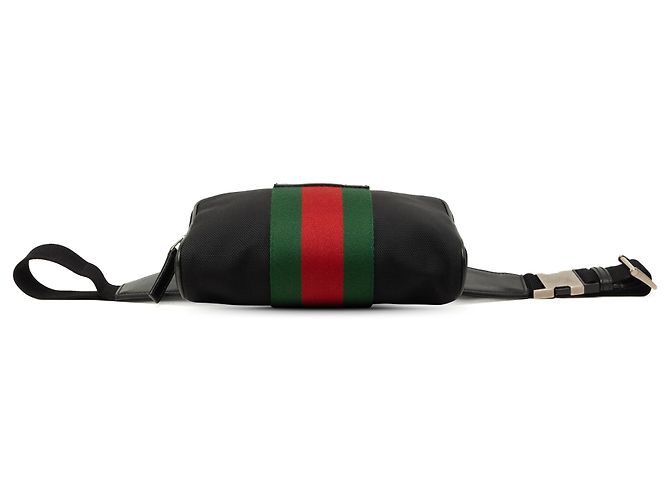 Bolso cinturón Gucci Black Canvas Techno Web Negro - vista 3