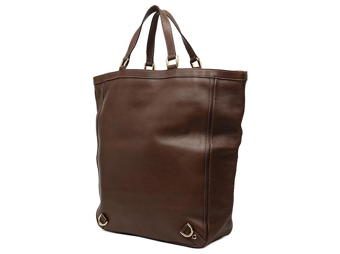 Borsa Tote Gucci Abbey D Ring in vitello marrone Marrone scuro - vista 2