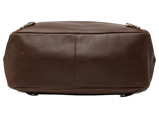 Borsa Tote Gucci Abbey D Ring in vitello marrone Marrone scuro - vista 3