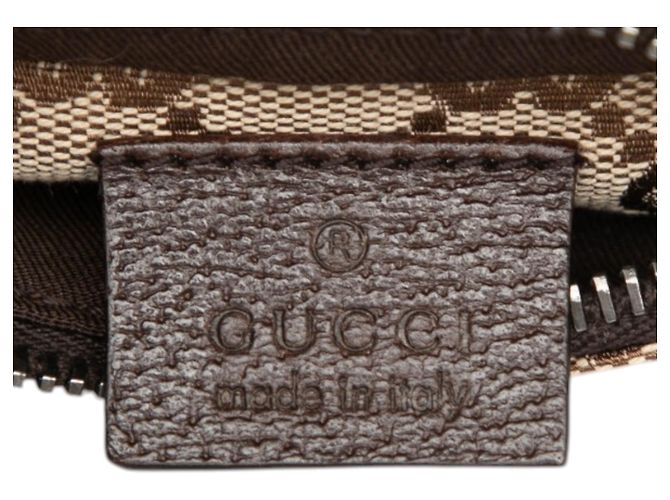 Bolso cinturón Gucci Beige GG Canvas Web con doble bolsillo - vista 5