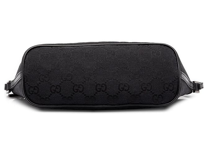 Gucci Black GG Canvas Boat Preto - vista 3