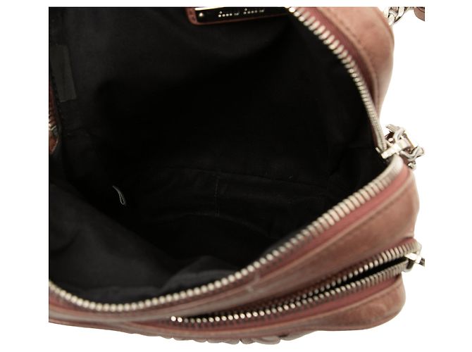 Miu Miu Brown Matelasse Nappa Crossbody Marrone Carne - vista 4