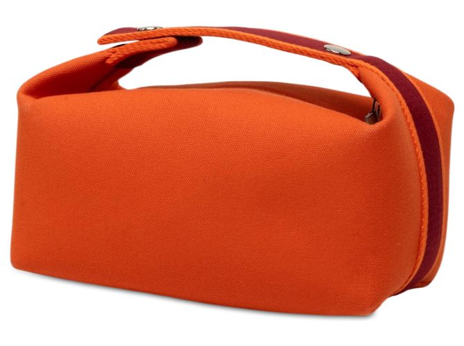 Hermès Orange Small Toile Bride A Brac Case Arancione - vista 2