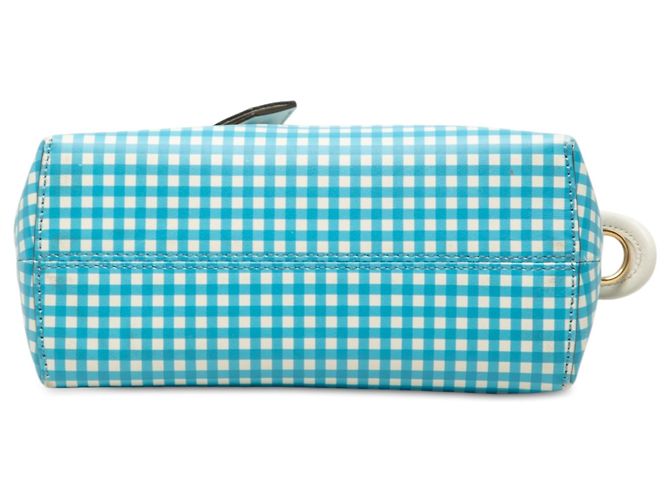 Borsa Fendi By The Way Mini in pelle stampata gingham bianca Bianco - vista 3