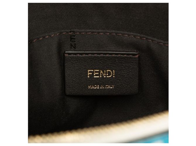 Borsa Fendi By The Way Mini in pelle stampata gingham bianca Bianco - vista 5