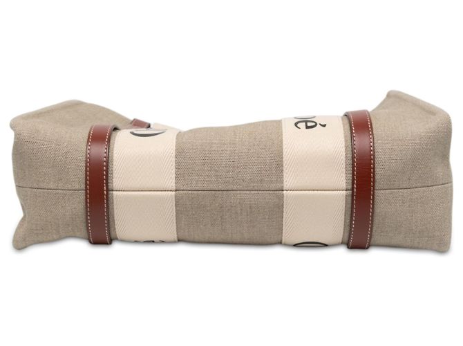 mala Woody Tote Medium em Lona Bege Chloé - vista 2