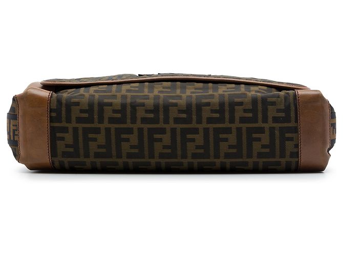 Fendi Brown Zucca Canvas FF Messenger Bag Braun - Ansicht 3