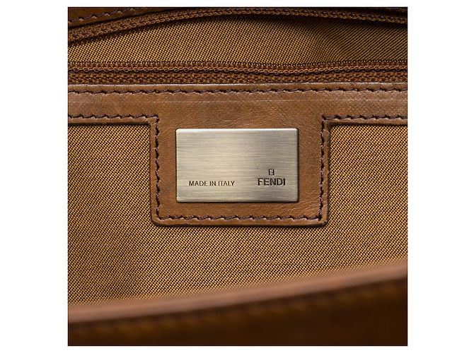 Fendi Brown Zucca Canvas FF Messenger Bag Braun - Ansicht 5