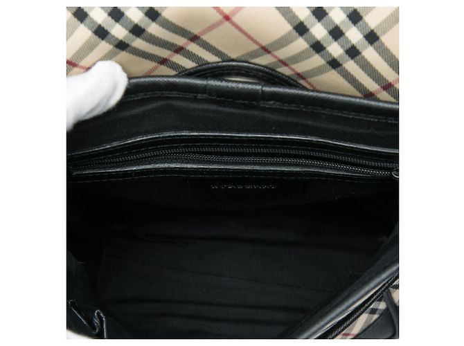 Burberry Beige Nova Check Canvas Crossbody-Tasche Braun - Ansicht 4