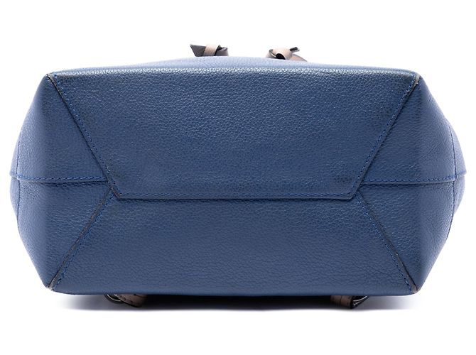 Zaino Louis Vuitton Lockme Bicolor Blu in pelle Taurillon - vista 3