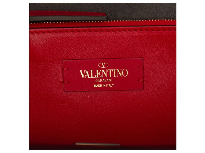 Borsa a tracolla Valentino VLock in pelle marrone Medium Carne - vista 5