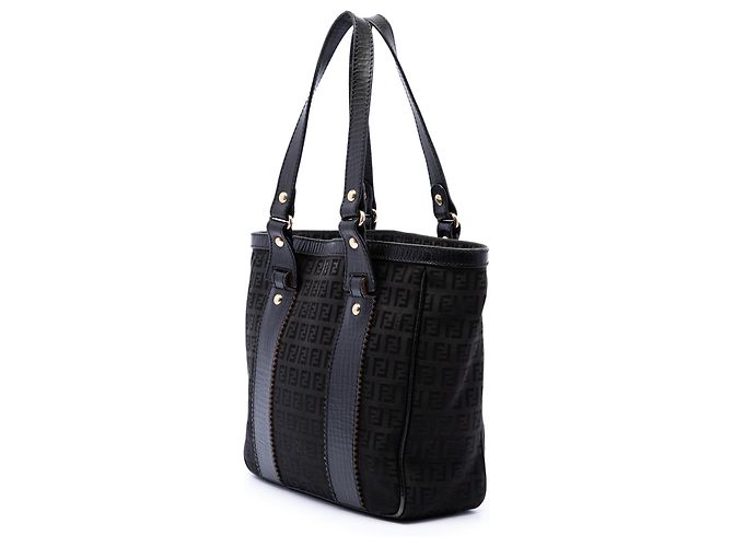 Fendi Zucchino Canvas Tote in Schwarz - Ansicht 2