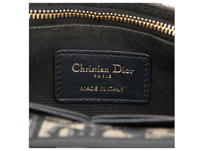 Autre Marque Pouch 2 in 1 30 Montaigne in tela Blue Oblique Dior Blu navy - vista 5