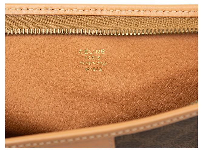 Céline Celine Brown Macadam Coated Canvas Clutch Braun - Ansicht 5