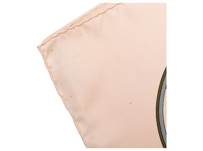 Pañuelo de seda Hermès Pink Springs 90 Rosa - vista 9