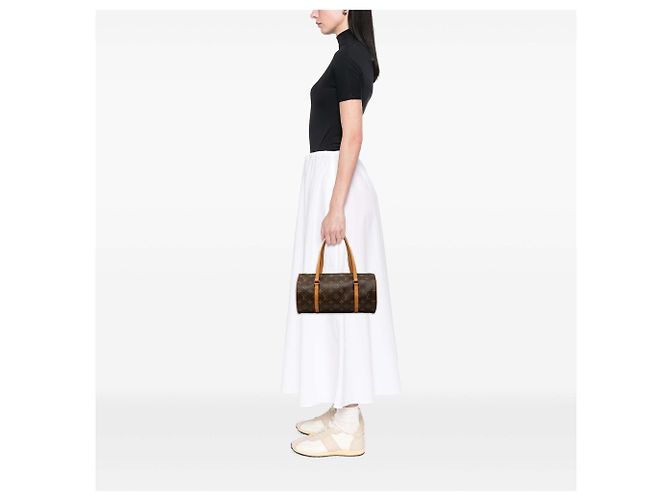 Louis Vuitton Brown Monogram Papillon 30 Marrom - vista 6
